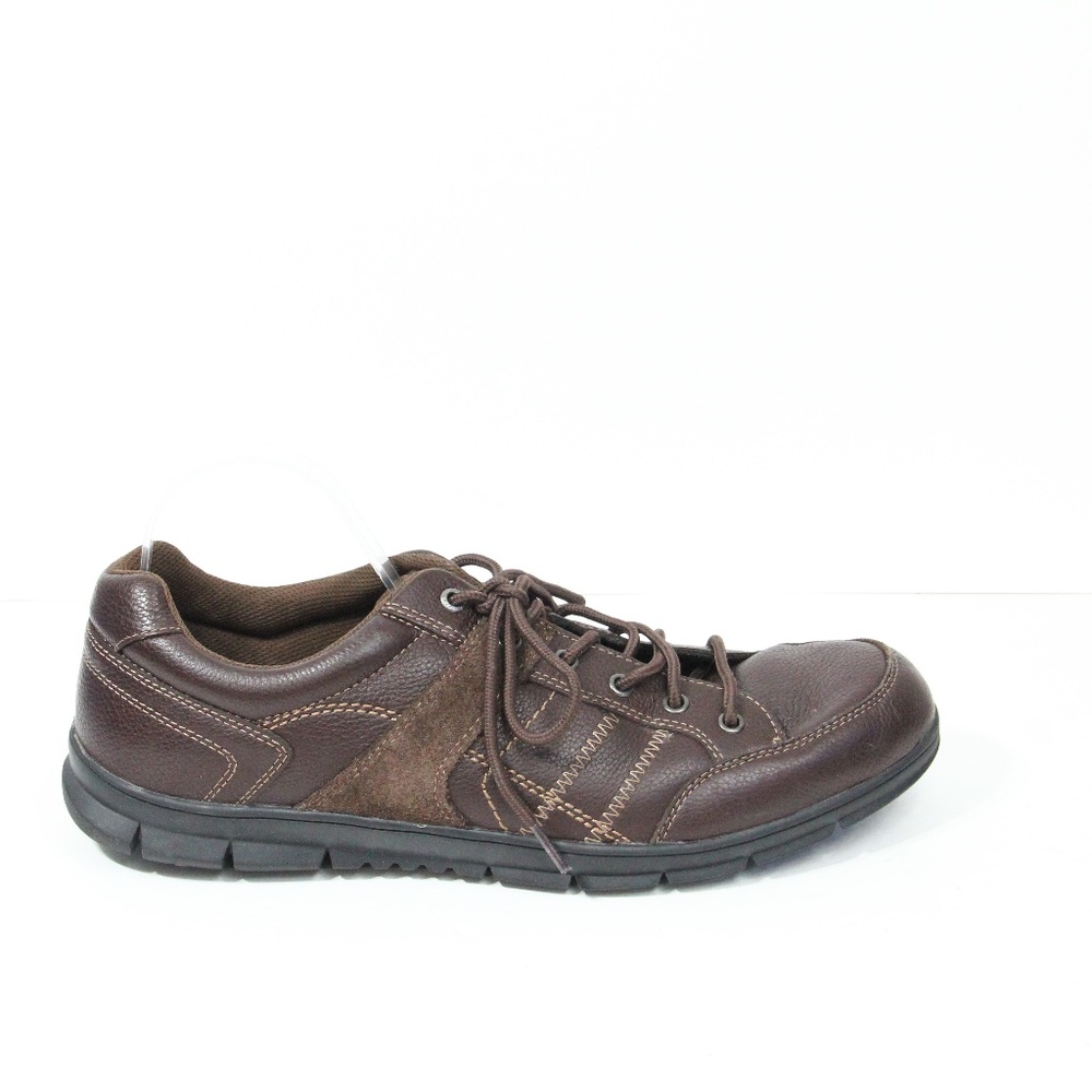 Propet Mens Brown Leather Shoes sz 14 Business Casual Work Comfort